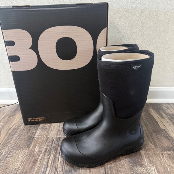 Bogs Other - Bogs Mens 13 Essential Insulated Tall Utility Waterproof Black Muck Winter Boots